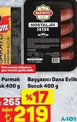BAŞYAZICI DANA EVLİK SUCUK 400 G